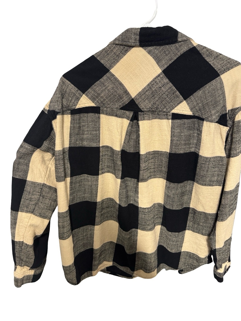 Maurice’s Black & Cream Plaid Button-Up Shirt - Picture 4 of 7